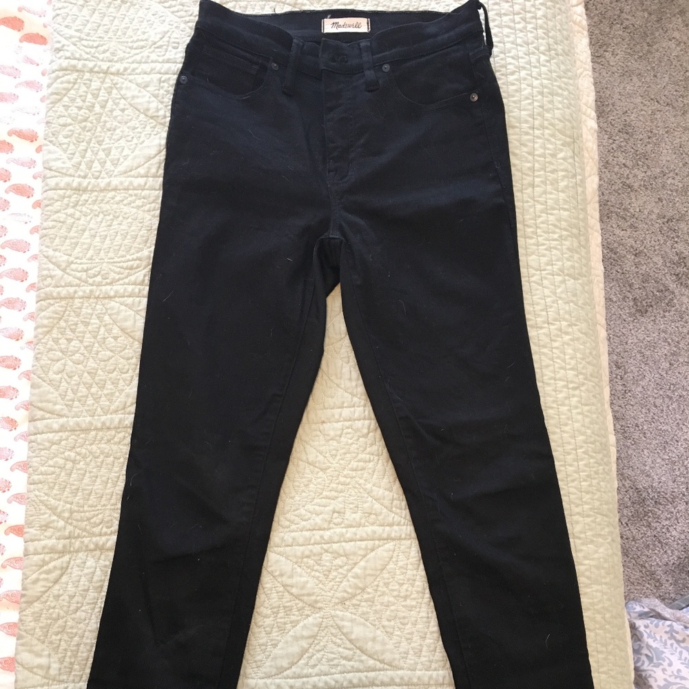Madewell 9" high rise skinny jeans, 28 tall